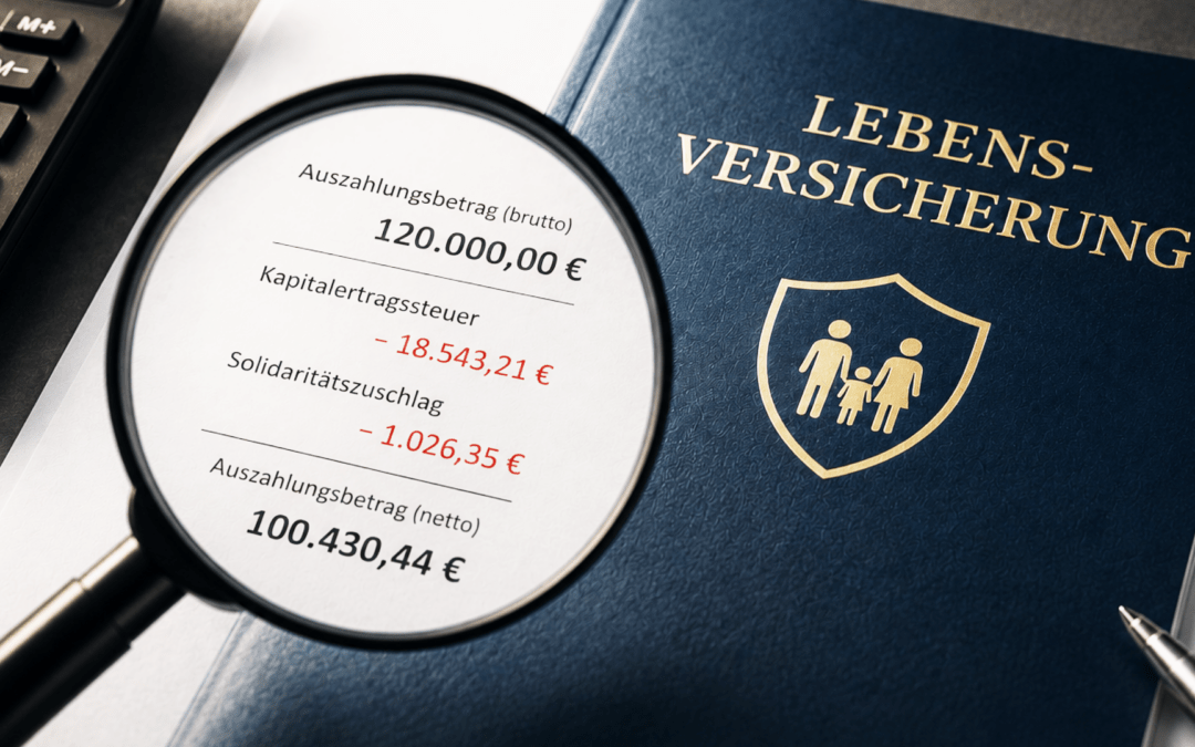 Lebensversicherungen: Unklare Steuerberechnungen können Auszahlungen beeinflussen